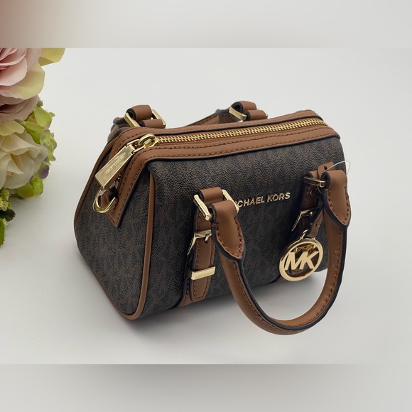 Michael Kors Bedford Extra-Small Logo Duffle Crossbody Bag - Picture 6 of 15